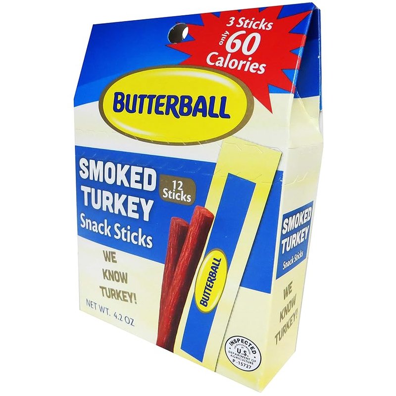 Butterball Smoked Turkey Sticks 24 Count wholesale candy/snack retail distribution