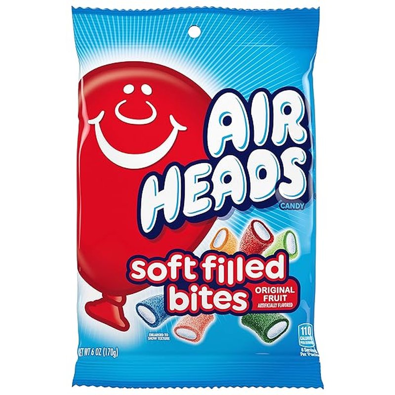 AirHeads Soft Filled Bites 6 oz wholesale candy/snack retail distribution