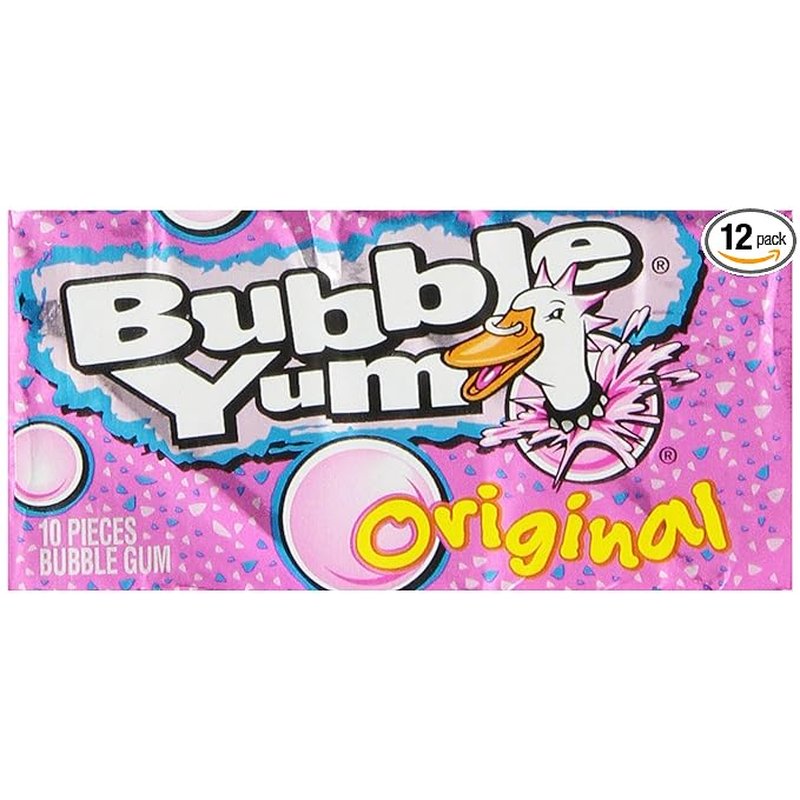 Bubble Yum Big Fruit Flavor 12 Ct wholesale candy/snack retail distribution