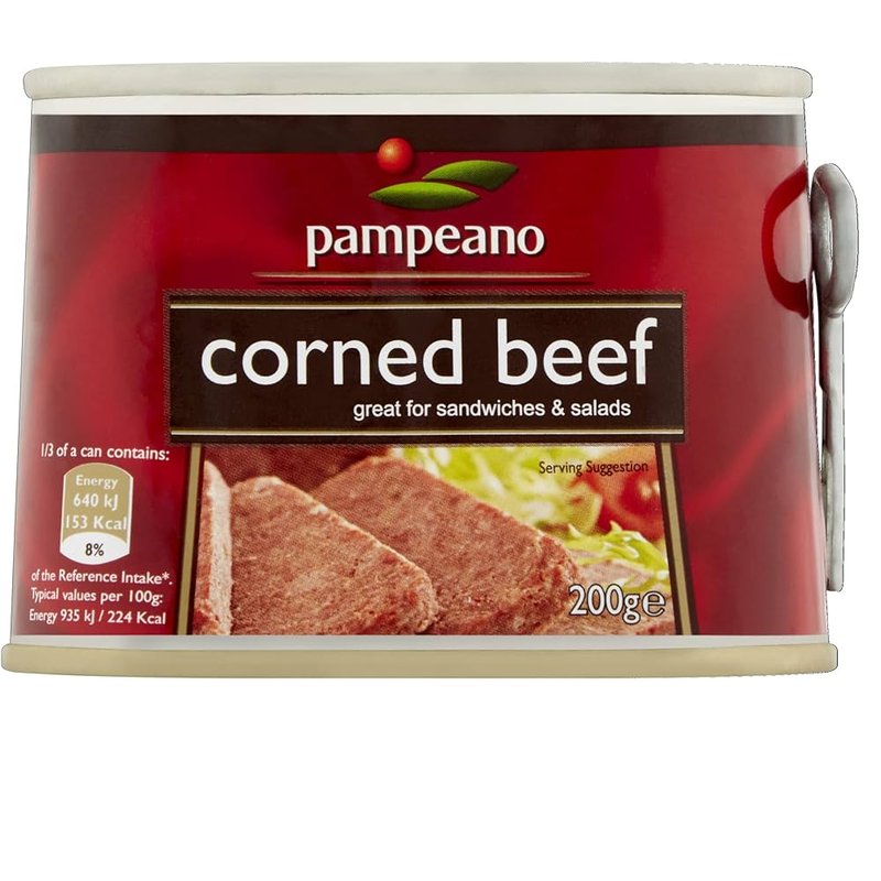 Pampeano Corned Beef 12 Oz canned product wholesale grocery retail distribution