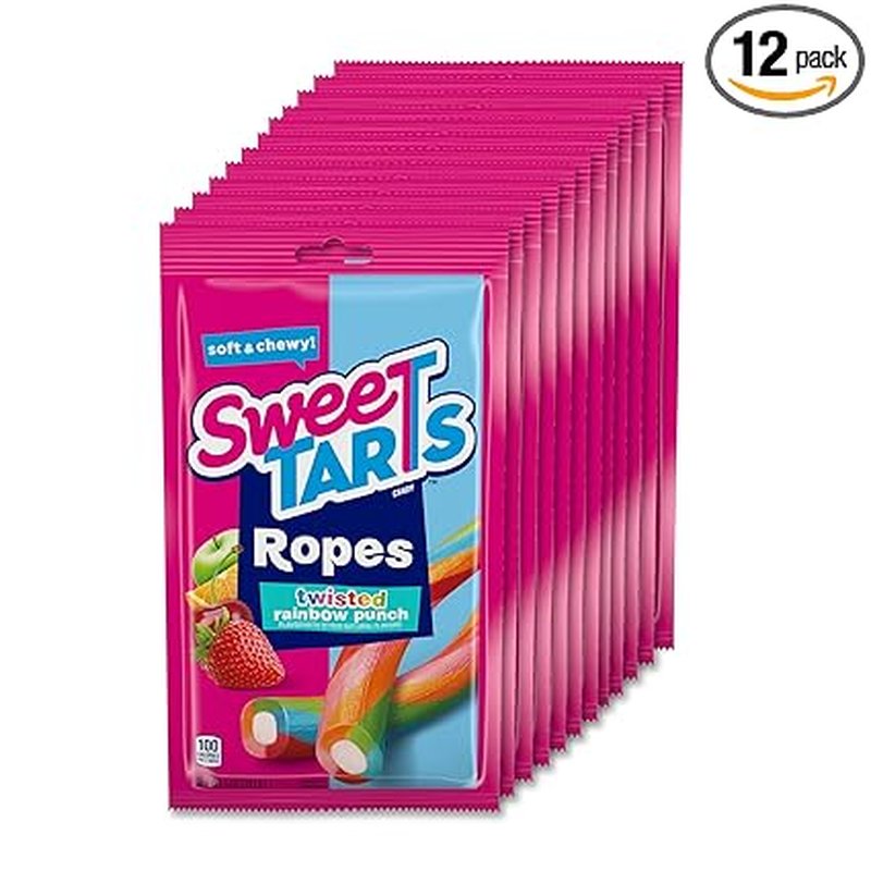 Sweet Tarts Ropes Twisted Rainbow 5 oz wholesale candy/snack retail distribution
