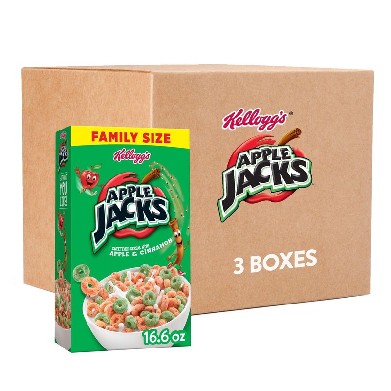 Kellogg's Apple Jacks Cereal Bags 2 Oz - 6 Count wholesale candy/snack retail distribution