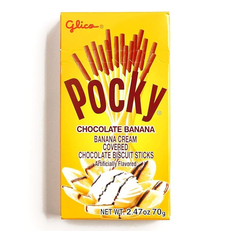 Pocky Chocolate Banana Biscuit Sticks 2.47 oz wholesale candy/snack retail distribution