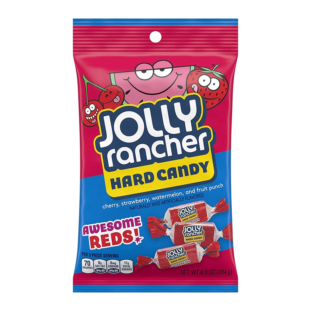 Jolly Rancher Awesome Reds 6.5 Oz /1Bag