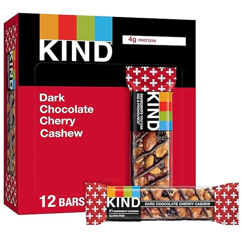 Kind Dark Chocolate Cherry Cashew bar 1.4 oz wholesale candy/snack retail distribution