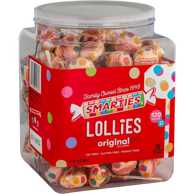 Smarties Lollies Pops 120 Count wholesale candy/snack retail distribution
