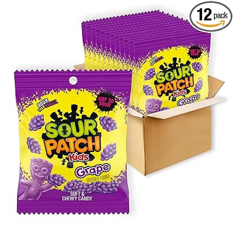 Sour Patch Kids Grape Candy 5.06 oz bag wholesale candy/snack retail distribution