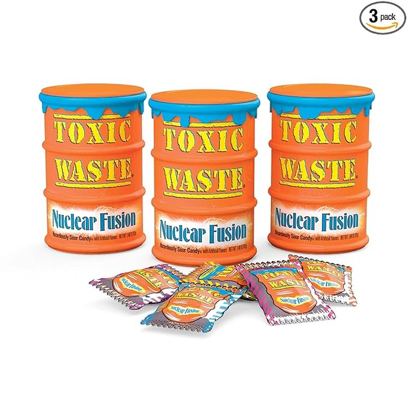 Toxic Waste Nuclear Fusion Drums 1.5 Oz wholesale candy/snack retail distribution