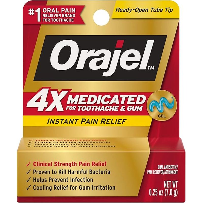 Orajel Toothache Gel 0.25Oz Max Strength for fast pain relief wholesale otc medicines retail distribution