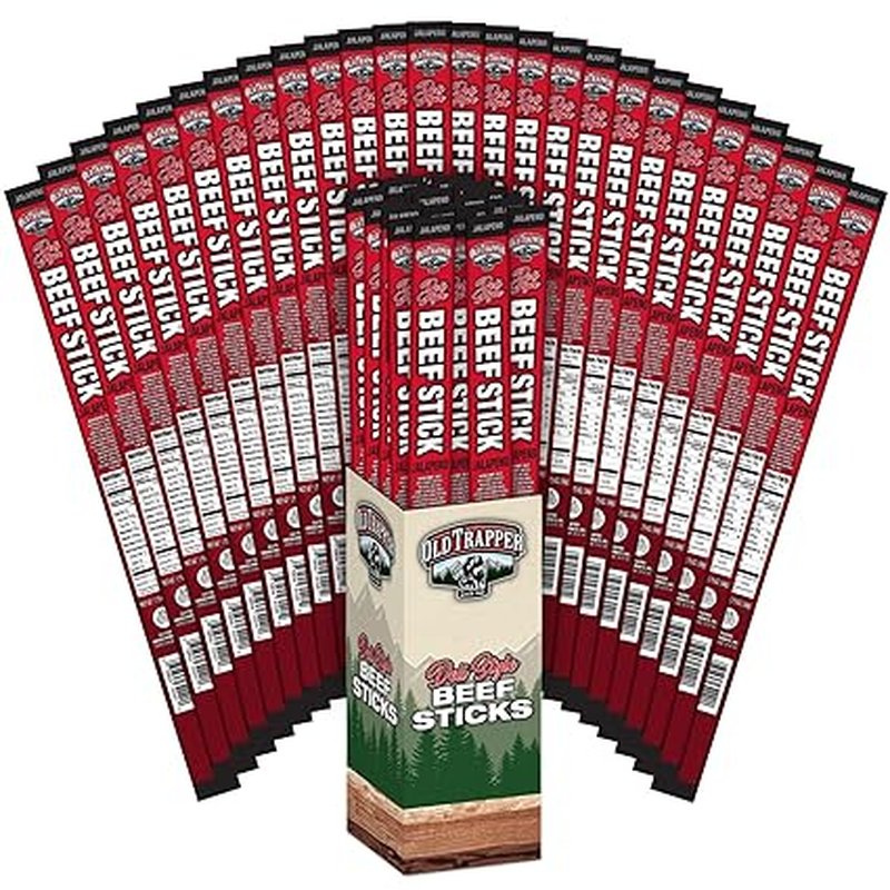 Old Trapper Beef Sticks with Jalapeño 1.75 oz wholesale candy/snack retail distribution