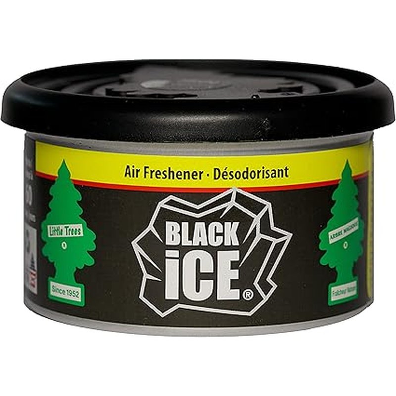Little Trees Black Ice Air Freshener Fiber Can single pack wholesale compact can air freshener retail distribution