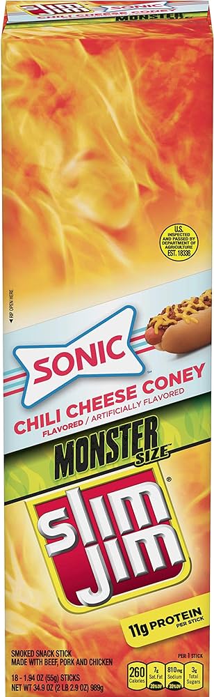 Sj Monster 1.94 Oz / 18 Ct Chili Cheese Coney