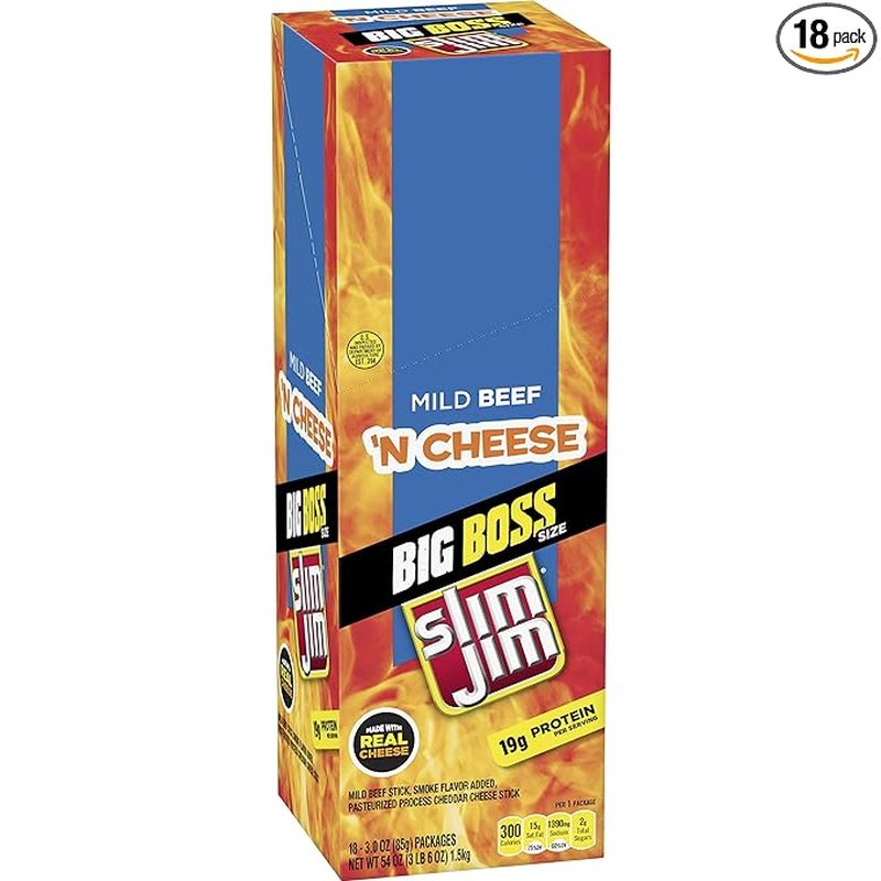 SJ Big Boss Mild Beef 'N Cheese Snack 3 Oz wholesale candy/snack retail distribution