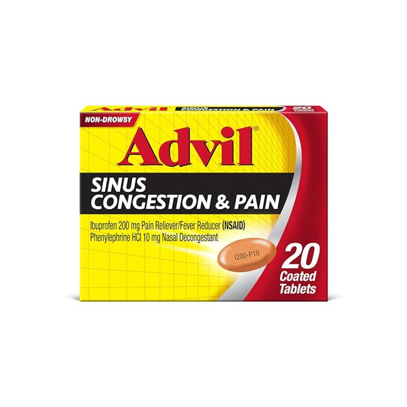 Advil Sinus Congestion and Pain 50 Coated Tablets wholesale health&beauty retail distribution