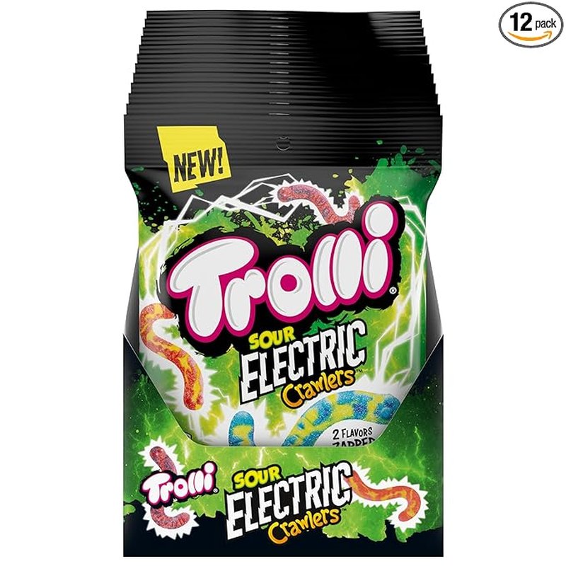 Trolli Sour Electric Crawlers 4.5 oz bag wholesale candy/snack retail distribution