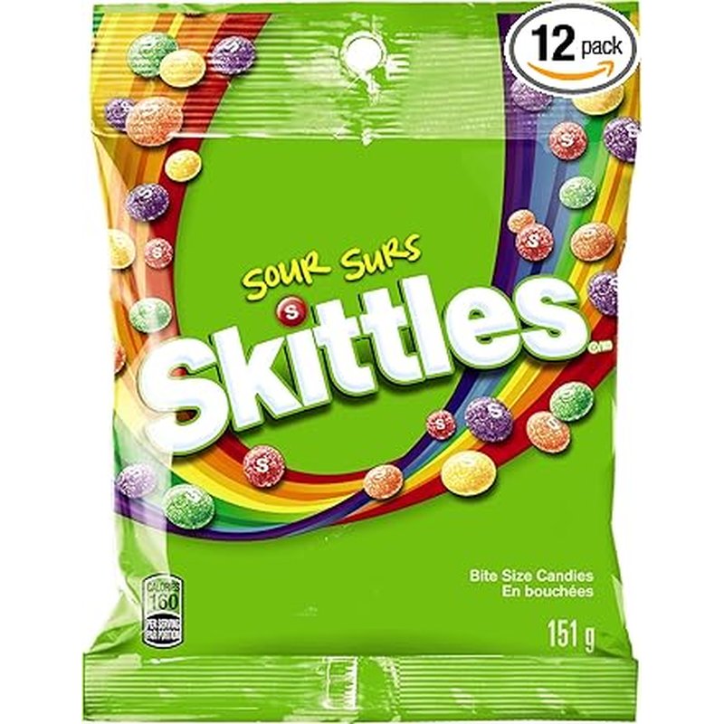 Skittles Sour 5.70 oz Bag wholesale candy/snack retail distribution