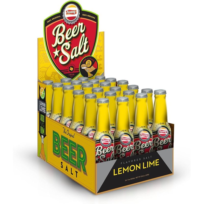 Twang Flavored Beer Salt Lemon-Lime 1.4 Ounce Mini Bottles wholesale grocery retail distribution