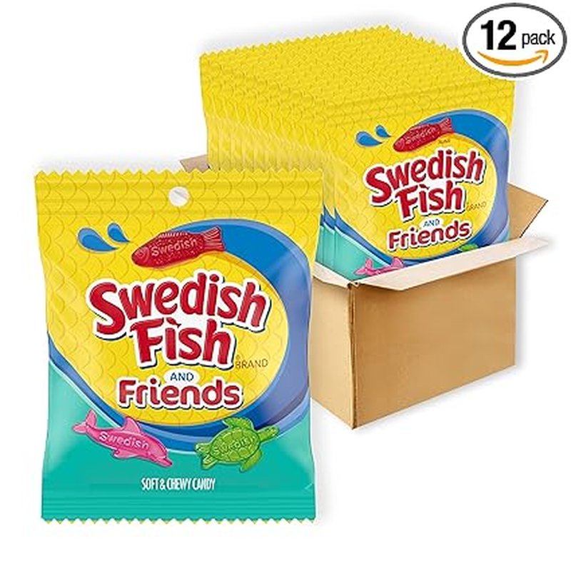 Swedish Fish & Friends 5.07 oz variety pack wholesale candy/snack retail distribution