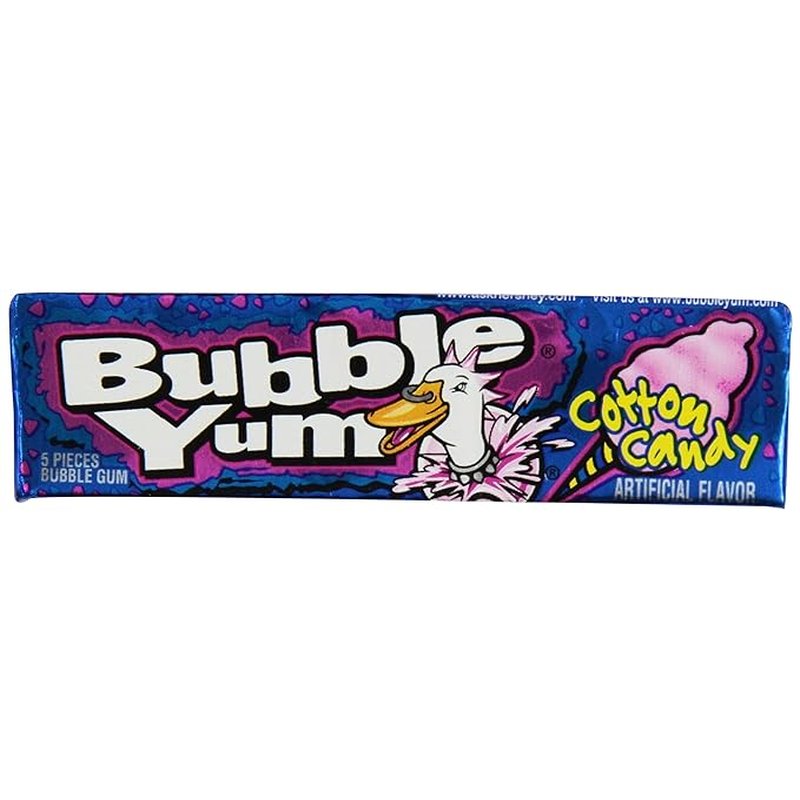 Bubble Yum Cotton Candy 18 Ct wholesale candy/snack retail distribution