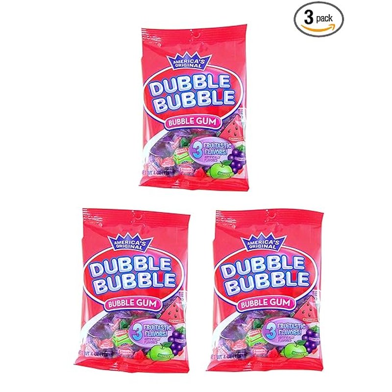 Double Bubble Gum 3 Flavors 4 Oz Bag wholesale candy/snack retail distribution