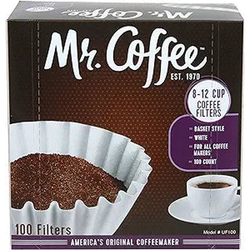 Mr. Coffee 8 - 12 Cup Coffee Filters Box of 100 wholesale grocery retail distribution