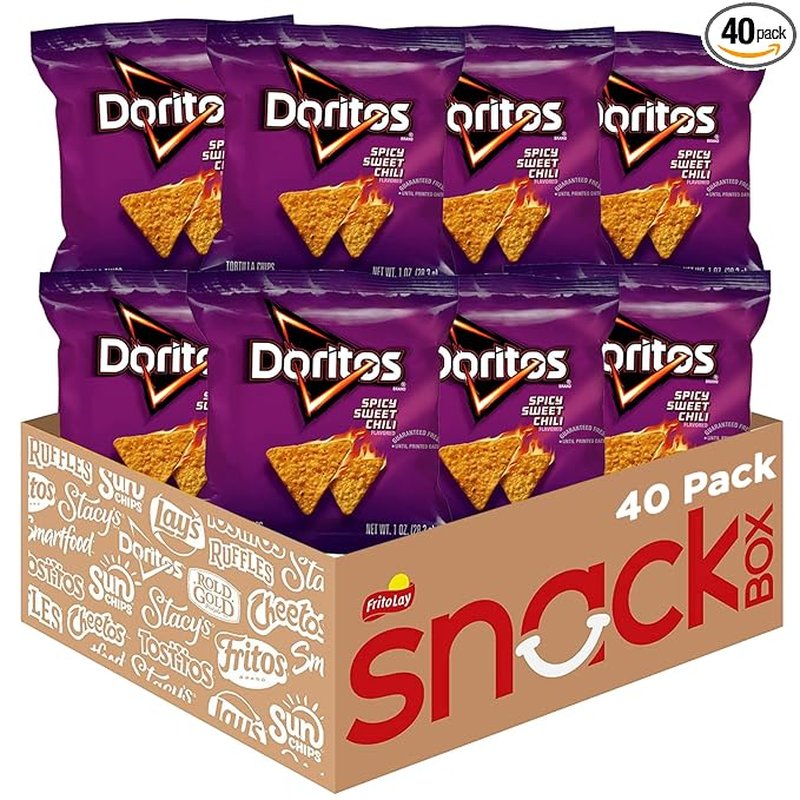Doritos Spicy Sweet Chili Chips 20-count .96 oz wholesale candy/snack retail distribution