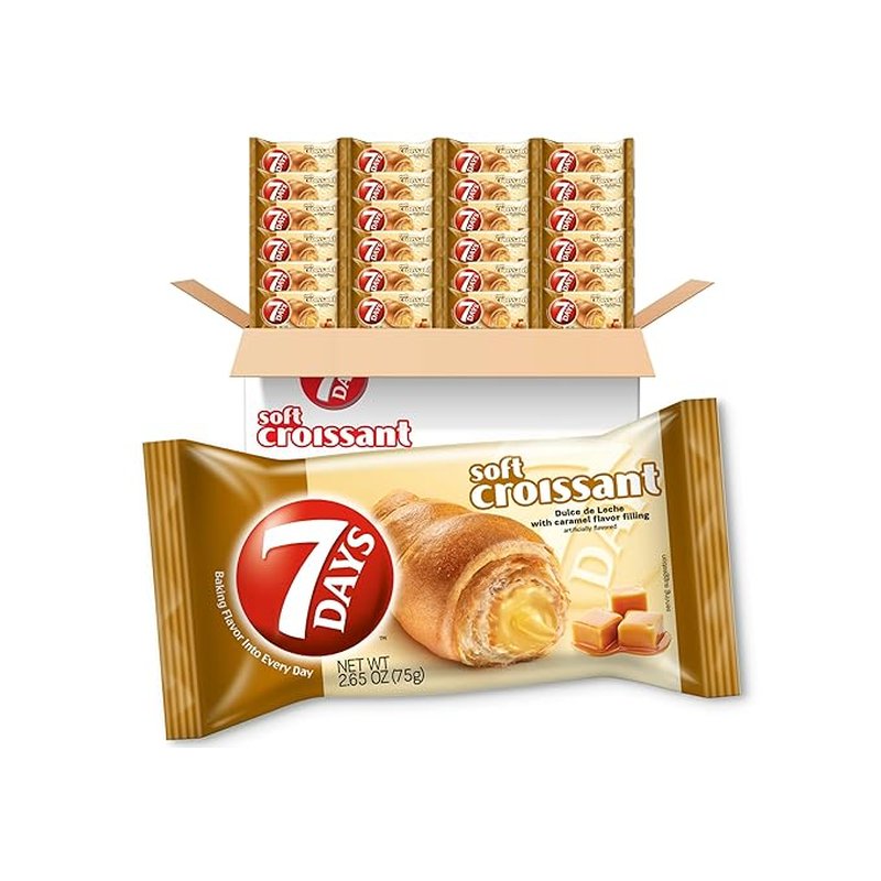 7Days Soft Croissant Caramel Dulce De Leche breakfast pastry wholesale candy/snack retail distribution
