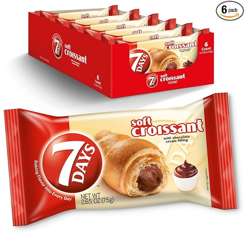 7Days Soft Chocolate Croissant Individually Wrapped On The Go Snack wholesale candy/snack retail distribution
