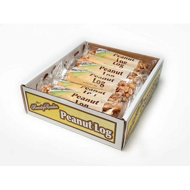 Peanut Log Candy Bar 3 oz wholesale candy/snack retail distribution
