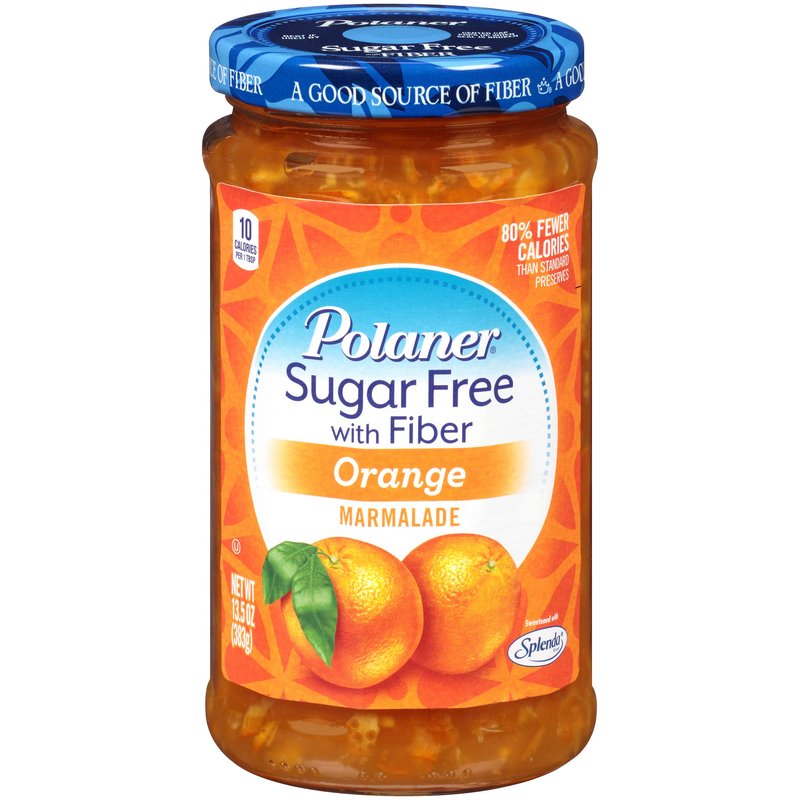 Polaner Sugar Free Orange Marmalade with Fiber 13.5oz wholesale grocery retail distribution