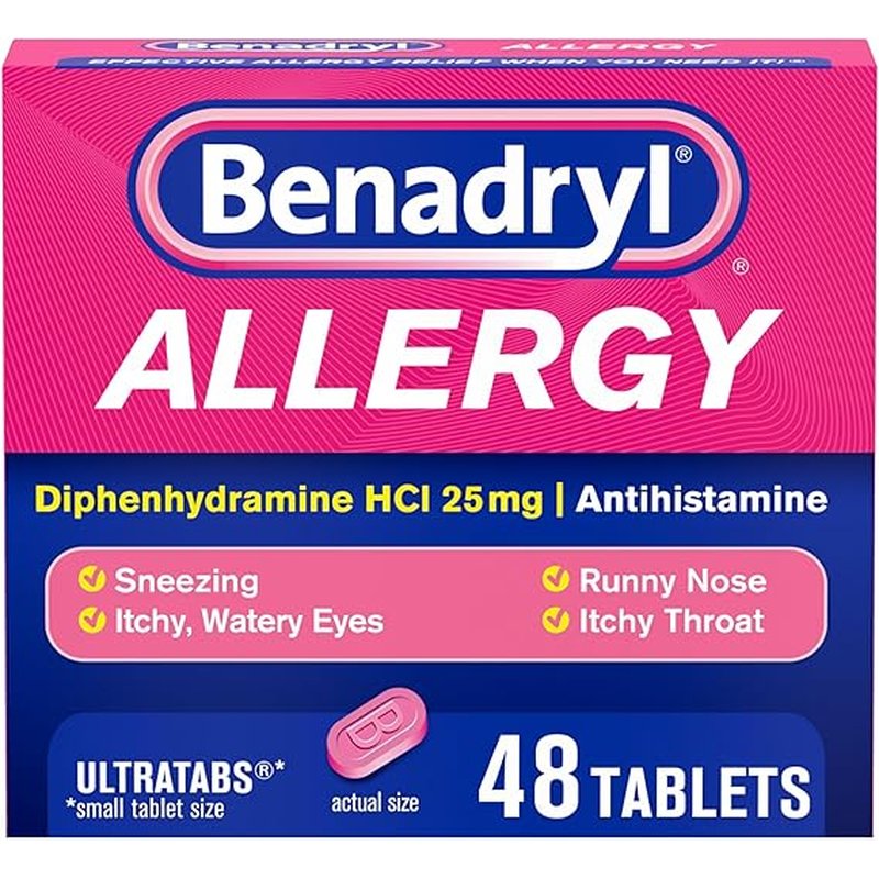 Benadryl Allergy 25/2 Pack Fast Relief from Allergies wholesale otc medicines retail distribution