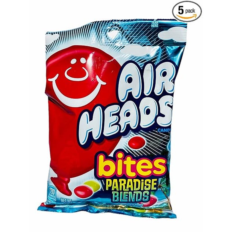 Airheads Bites Paradise Blends 6 oz bag wholesale candy/snack retail distribution
