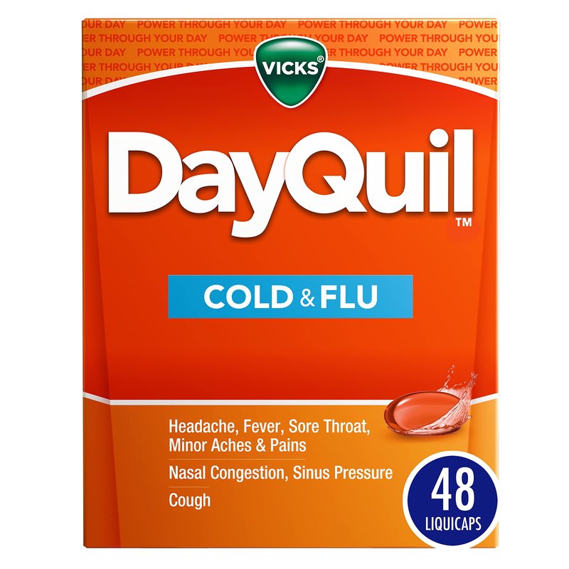 Vicks DayQuil Cold & Flu LiquiCaps 48 count wholesale health&beauty retail distribution
