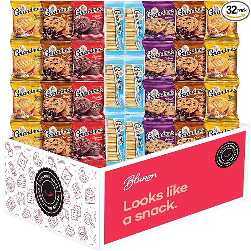 Grandmas Cookies Mix 32 Count assorted flavors wholesale candy/snack retail distribution