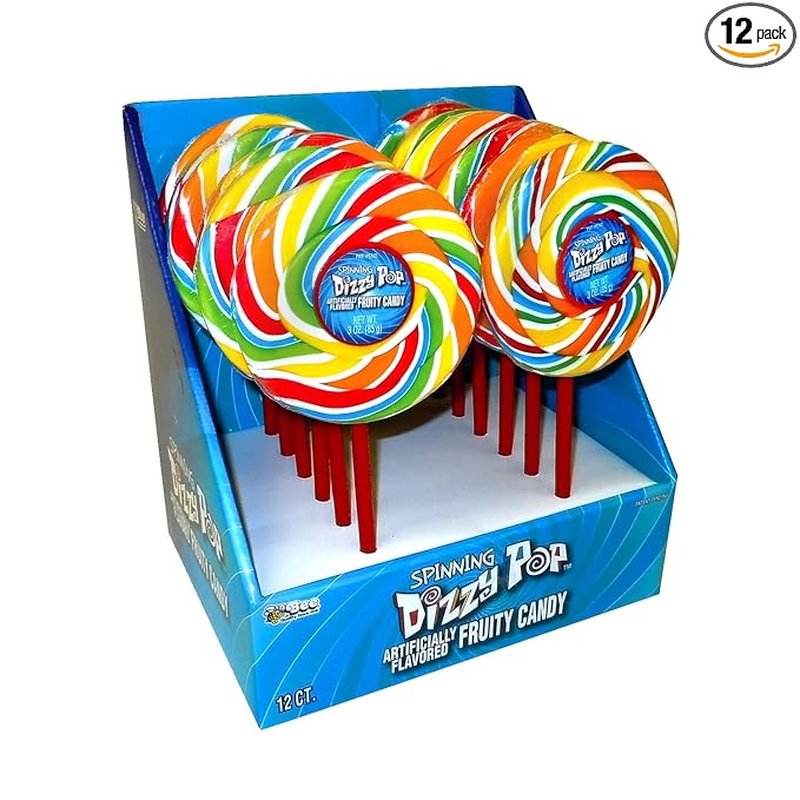 Bee Dizzy Pop Candy 3 oz 12 Count wholesale candy/snack retail distribution