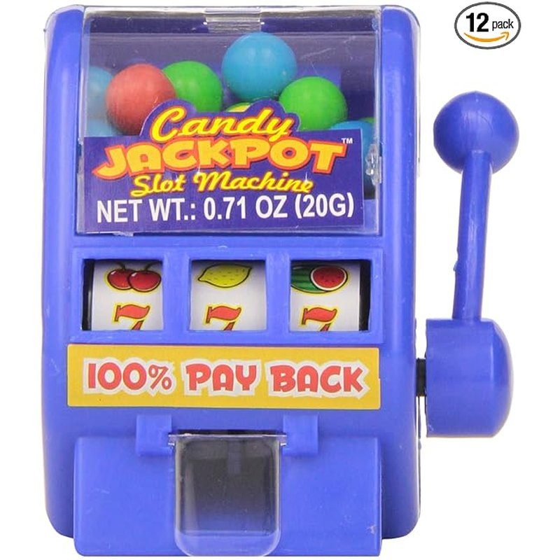 Candy Jackpot Slot Machine 12 Count wholesale candy/snack retail distribution