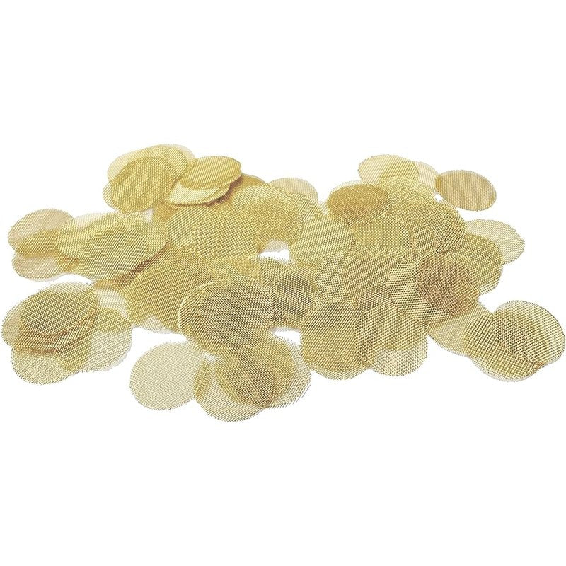 Smart Choice Gold Pipe Screens 4 Pack wholesale household retail distribution, durable brass mesh for smoking