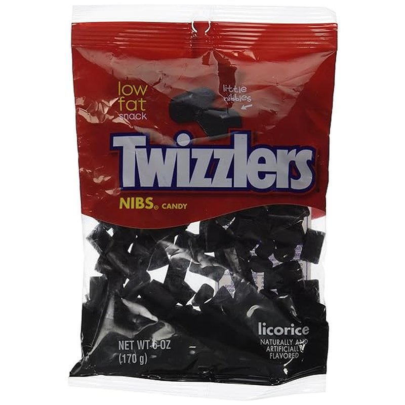 Twizzlers Licorice NIBS 6 oz Bag wholesale candy/snack retail distribution