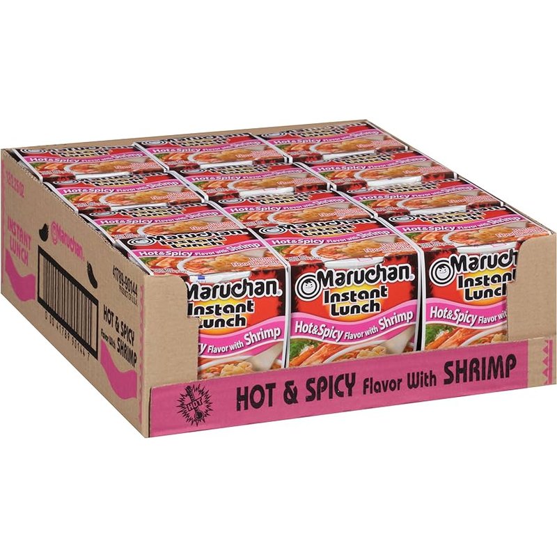 Maruchan Hot & Spicy Shrimp Instant Lunch 2.25 oz wholesale grocery retail distribution