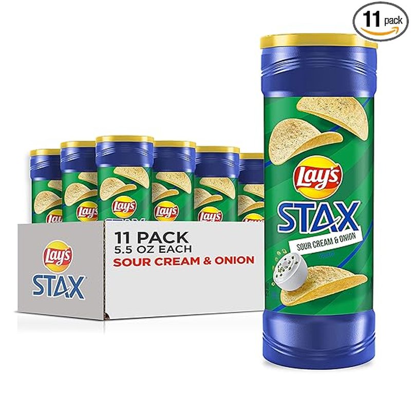Lay's Stax Potato Chips 5.5 Oz wholesale candy/snack retail distribution