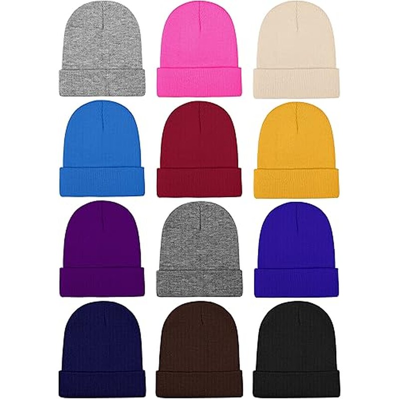 Cooraby Knitted Winter Beanies 12-Pack wholesale cap retail distribution