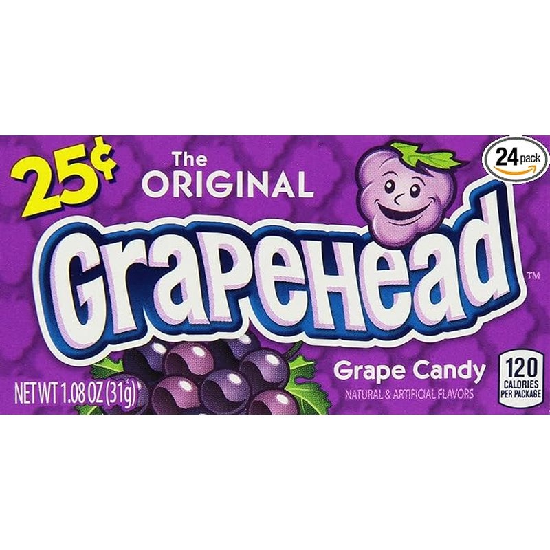 Ferrara Grapehead candy 24-count wholesale candy/snack retail distribution