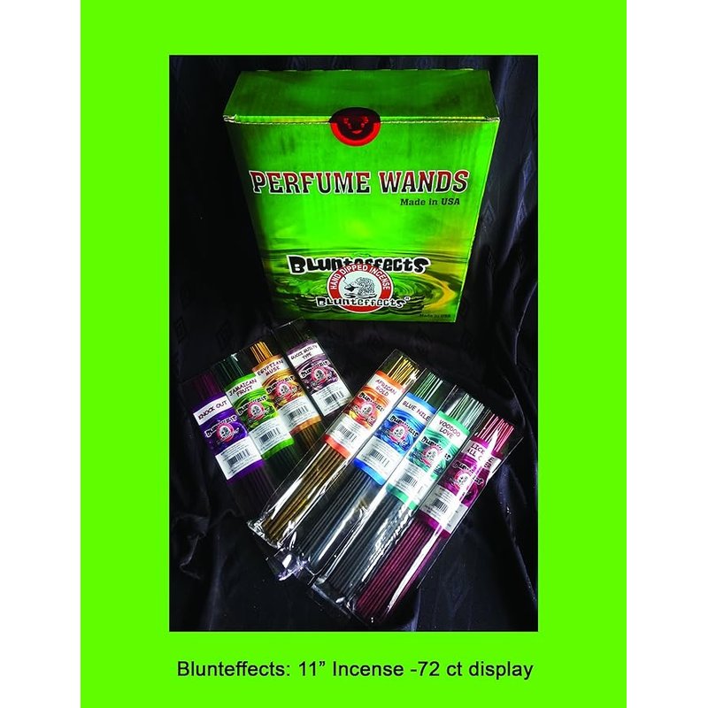 Blunteffects Hand-Dipped Incense Display 72-Count assorted scents wholesale small incense pack retail distribution