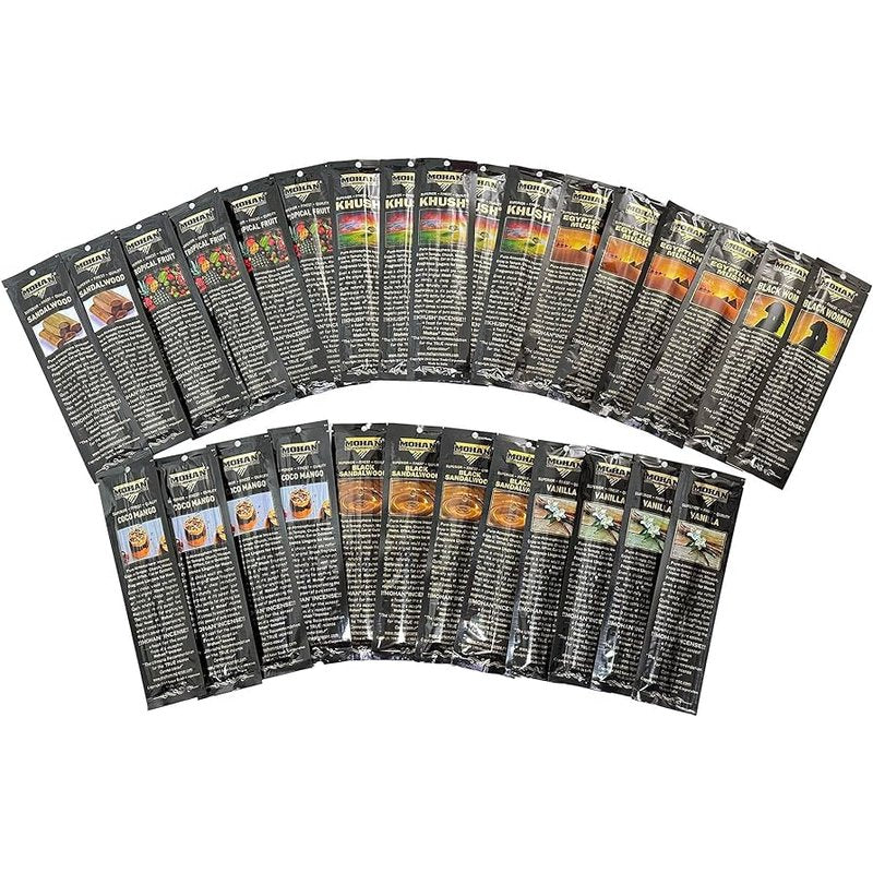 Mohan Incense Sticks Variety Pack 250 sticks wholesale household retail distribution