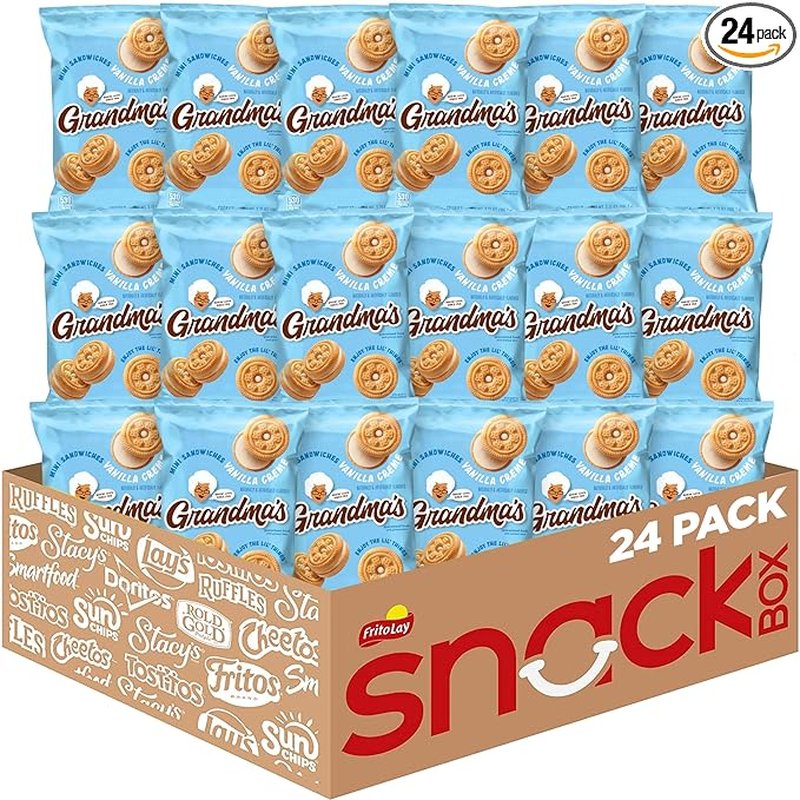 Grand Mas Cookies Mini Vanilla Crème 3.71 Oz wholesale candy/snack retail distribution