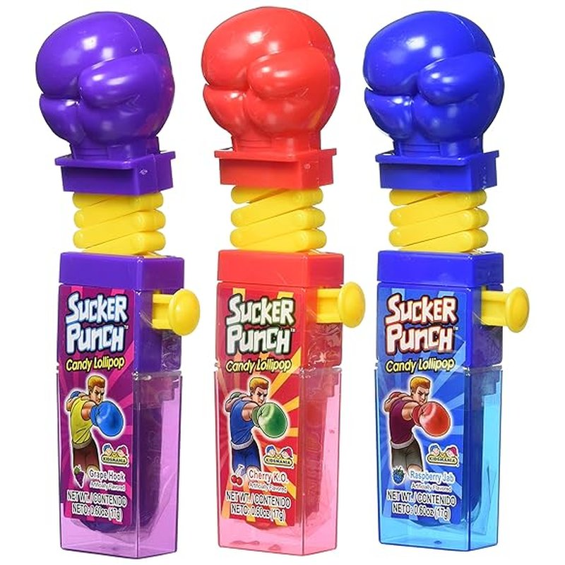 Sucker Punch Lollipops 12 Count Box wholesale candy/snack retail distribution