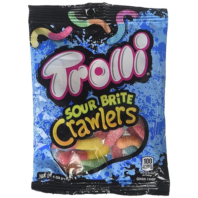 Trolli Sour Brite Crawlers 4 Oz wholesale candy/snack retail distribution