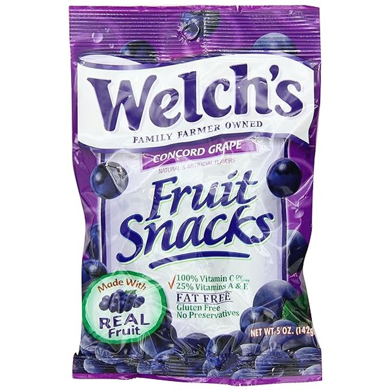 Welch's Concord Grape Fruit Snacks 5 oz bag wholesale candy/snack retail distribution