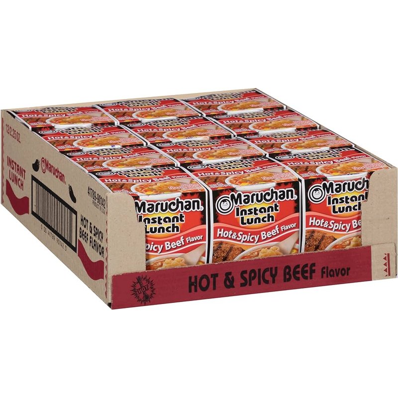 Maruchan Instant Lunch Hot & Spicy Beef 2.25 oz wholesale grocery retail distribution