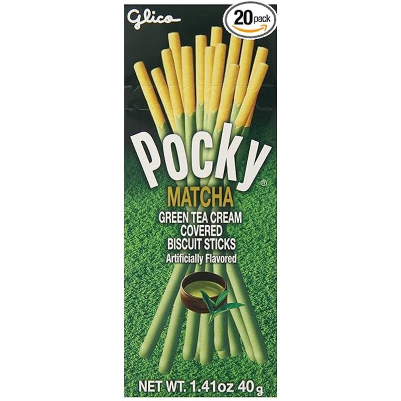 Pocky Matcha Biscuit Sticks 1.41 oz wholesale candy/snack retail distribution